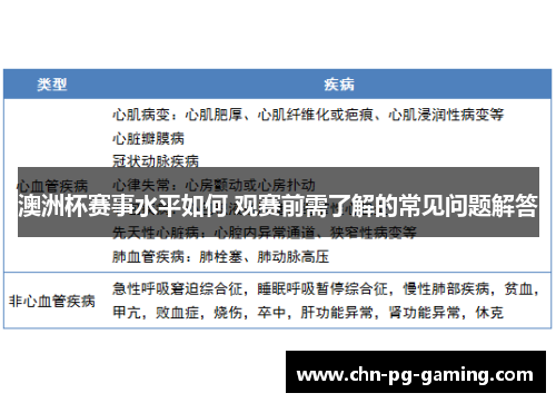 澳洲杯赛事水平如何 观赛前需了解的常见问题解答 澳洲杯赛事水平如何 观赛前需了解的常见问题解答